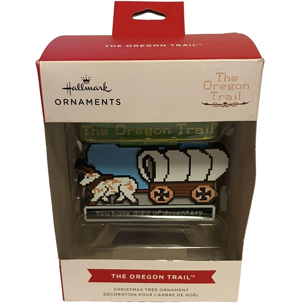 Hallmark The Oregon Trail Christmas Ornament You Have Died of Dysentery Novelty